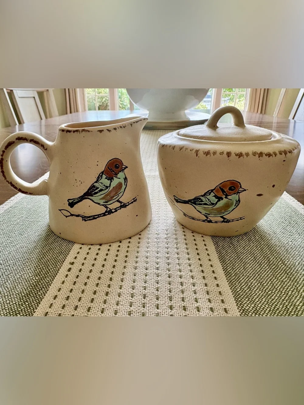 Spectrum Designz/Blue Sky Clayworks Stoneware Cream/Sugar Set